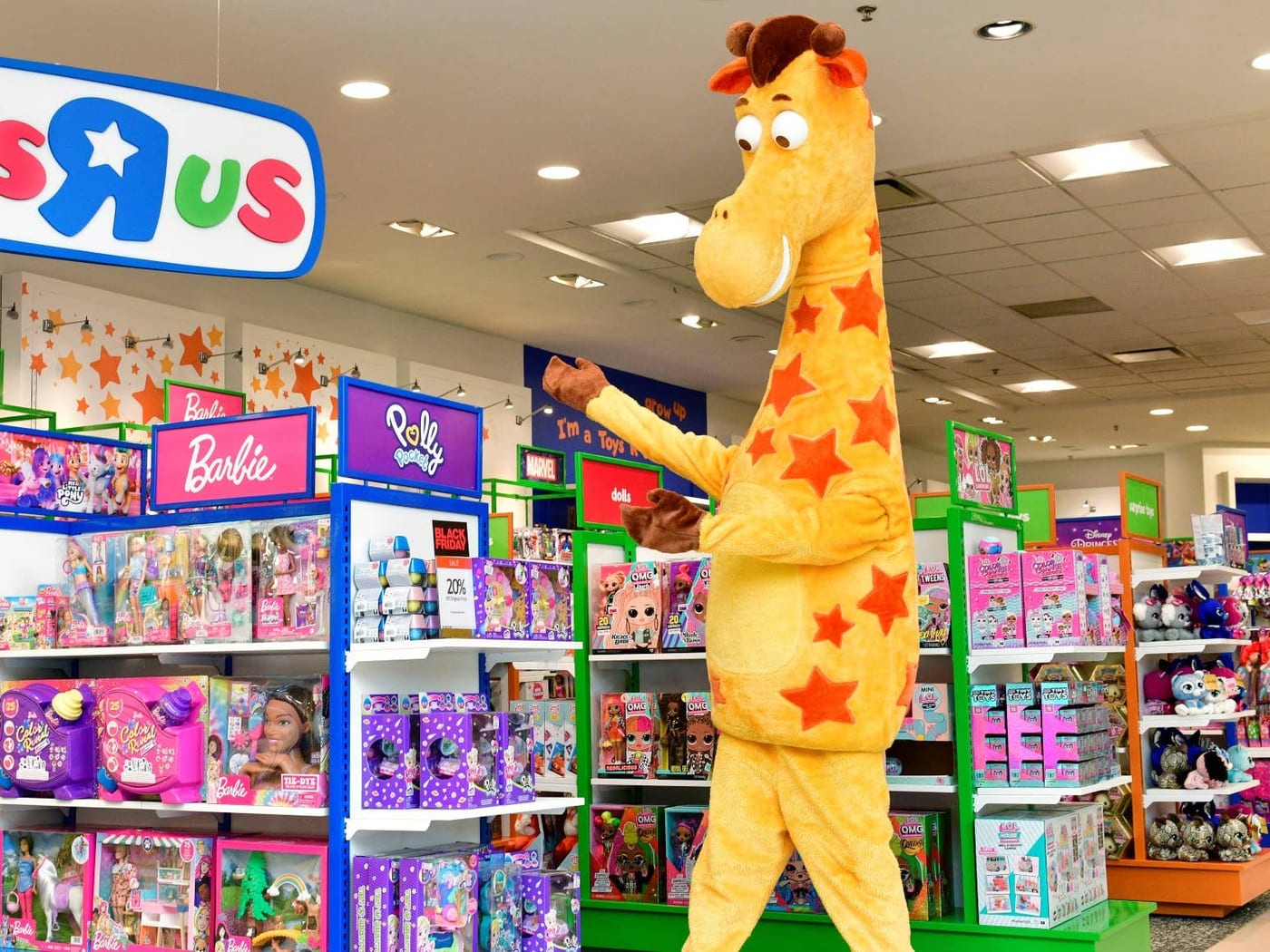 A revived, small-format Toys “R” Us shop inside a Macy's department store.